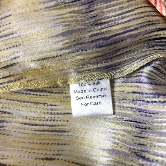 Parker Dress Silk Ruffle Watercolor Stripe Mini - Picture 7 of 7